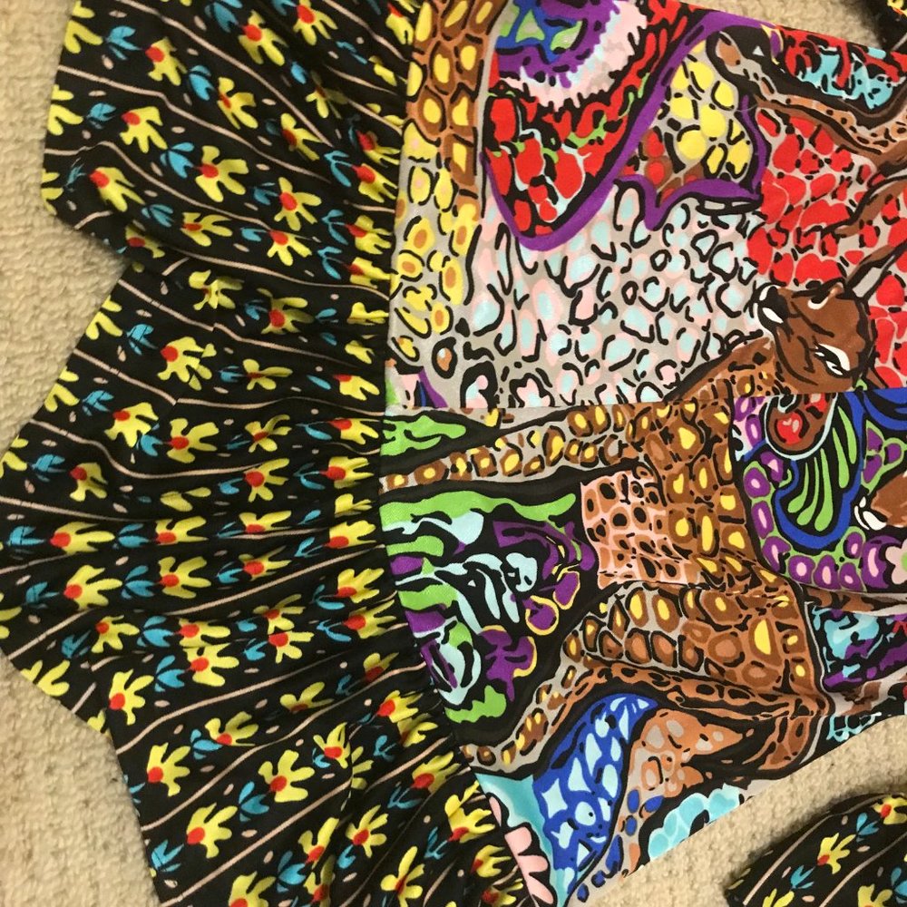 Vintage Betsey Johnson Colorful Bambi Mini icon Runway Dress Size 2 small - Picture 8 of 13